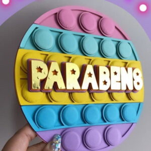 Arquivo de Corte Topo de Bolo Pop It Fidget Toys Studio