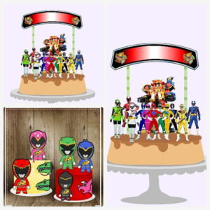 Arquivo de Corte Topo de Bolo Power Ranger + Brinde