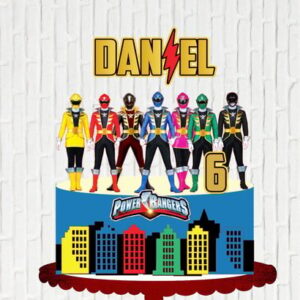 Arquivo de Corte Topo de Bolo Power Rangers