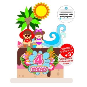 Arquivo de Corte Topo de Bolo Praia
