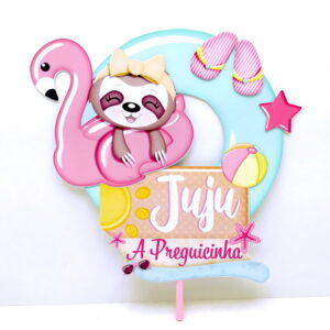 Arquivo de Corte Topo de Bolo Preguicinha - Studio e PDF