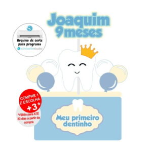 Arquivo de Corte Topo de Bolo Primeiro Dentinho
