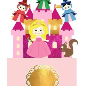 ARQUIVO DE CORTE TOPO DE BOLO PRINCESA Aurora