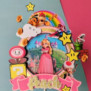 Arquivo de Corte Topo de Bolo Princesa Peach