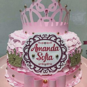 Arquivo de corte topo de bolo Princesa