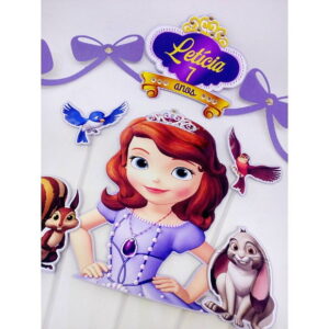 Arquivo de Corte Topo de Bolo Princesa Sofia