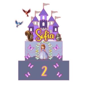 Arquivo de Corte Topo de Bolo Princesa Sofia