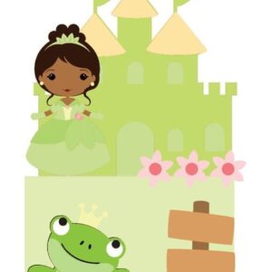 ARQUIVO DE CORTE TOPO DE BOLO PRINCESA Tiana