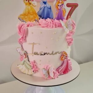 Arquivo de Corte Topo de Bolo Princesas com Borboletas