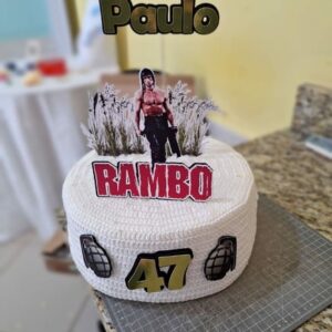 Arquivo de Corte - Topo de Bolo Rambo