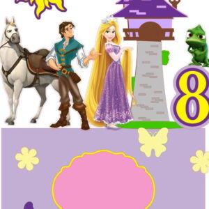 Arquivo de Corte Topo de Bolo Rapunzel