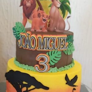 Arquivo de corte topo de bolo rei leão
