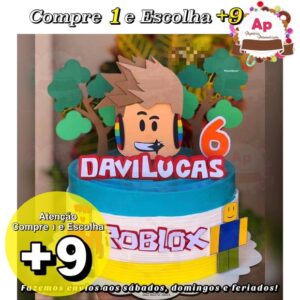 Arquivo de Corte Topo de Bolo Roblox Arvore - Studio