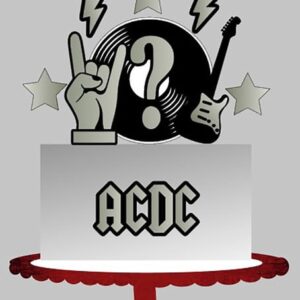Arquivo de Corte Topo de Bolo Rock + 1 Topo Grátis
