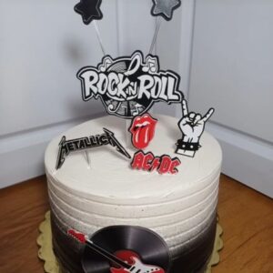 Topo de Bolo Rock'n Roll