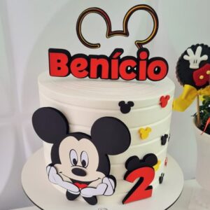 Arquivo de Corte Topo de Bolo Rosto do Mickey