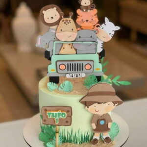 Arquivo de Corte Topo de Bolo - Safari Cute