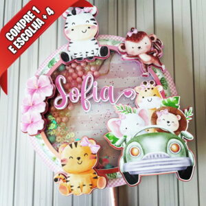 Arquivo de Corte Topo de Bolo Safari Cute