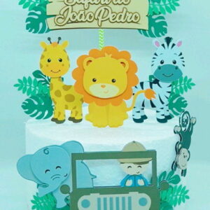 Arquivo De Corte Topo De Bolo Safari
