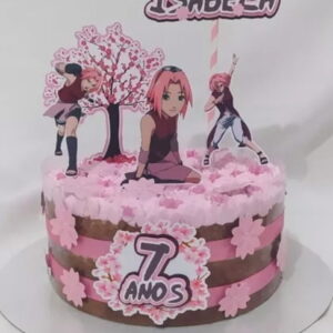 Arquivo de Corte Topo de Bolo Sakura + 4 Arquivos