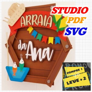 Arquivo de Corte Topo de Bolo São João Festa Junina Arraiá