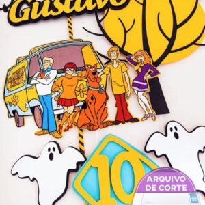 Arquivo de corte topo de bolo Scooby Doo