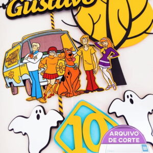 Arquivo de corte topo de bolo Scooby Doo