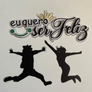 Arquivo de Corte Topo de Bolo Ser Feliz