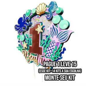 Arquivo de Corte Topo de Bolo Sereia 3