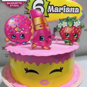 Arquivo de corte Topo de Bolo Shopkins STUDIO