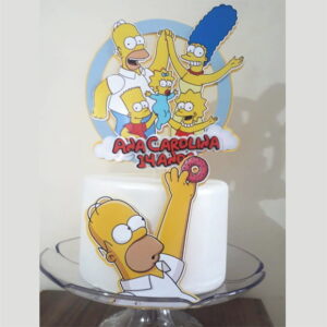 Arquivo De Corte Topo De Bolo Simpsons Studio 01