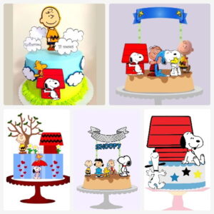 Arquivo de Corte Topo de Bolo Snoopy 1 + Brinde