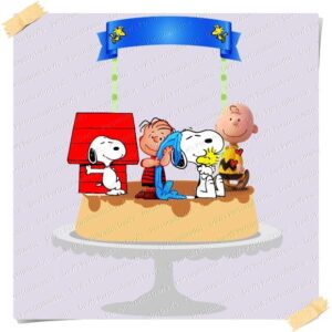 Arquivo de Corte Topo de Bolo Snoopy #4
