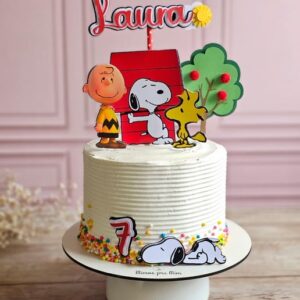 Arquivo de Corte Topo de Bolo Snoopy com Casinha