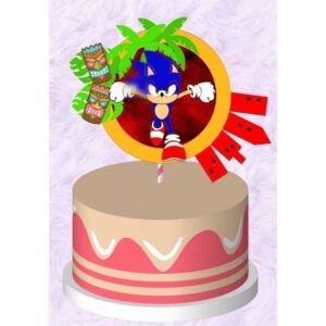 Arquivo De Corte Topo De Bolo Sonic #15111