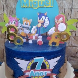 Arquivo de Corte Topo de Bolo Sonic