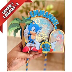 Arquivo de Corte Topo de Bolo Sonic