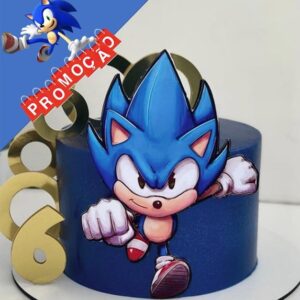 Arquivo de Corte Topo de Bolo Sonic 2 Studio+brinde