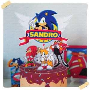 Arquivo De Corte Topo De Bolo Sonic