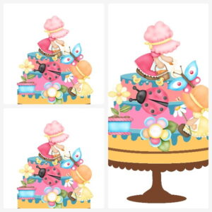 Arquivo de Corte Topo de Bolo Sunbonnet + Brinde