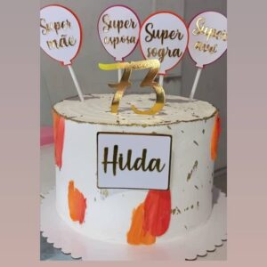 Arquivo de Corte Topo de Bolo Super Mãe, Esposa