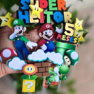 Arquivo de Corte Topo de Bolo Super Mario #15128