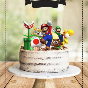 Arquivo de Corte Topo de Bolo Super Mario Brós