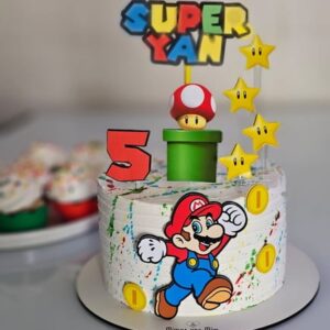 Arquivo de Corte Topo de Bolo Super Mario e Cogumelo