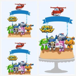 Arquivo de Corte Topo de Bolo Super Wings + Brinde