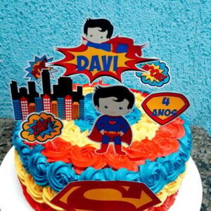 Arquivo de Corte Topo de Bolo Superman Cute