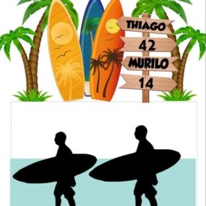 Arquivo de Corte Topo de Bolo Surf 01