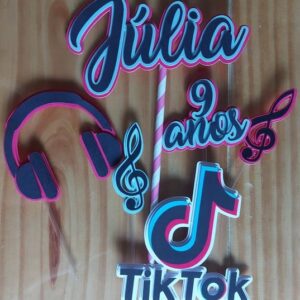 Arquivo De Corte Topo De Bolo tik tok