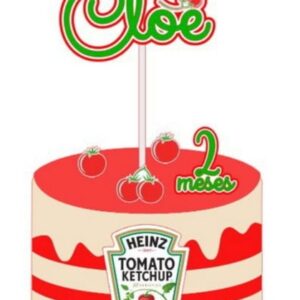 Arquivo de Corte Topo de Bolo Tomate Studio