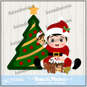 Arquivo de Corte Topo de Bolo - Topo de Bolo do Natal